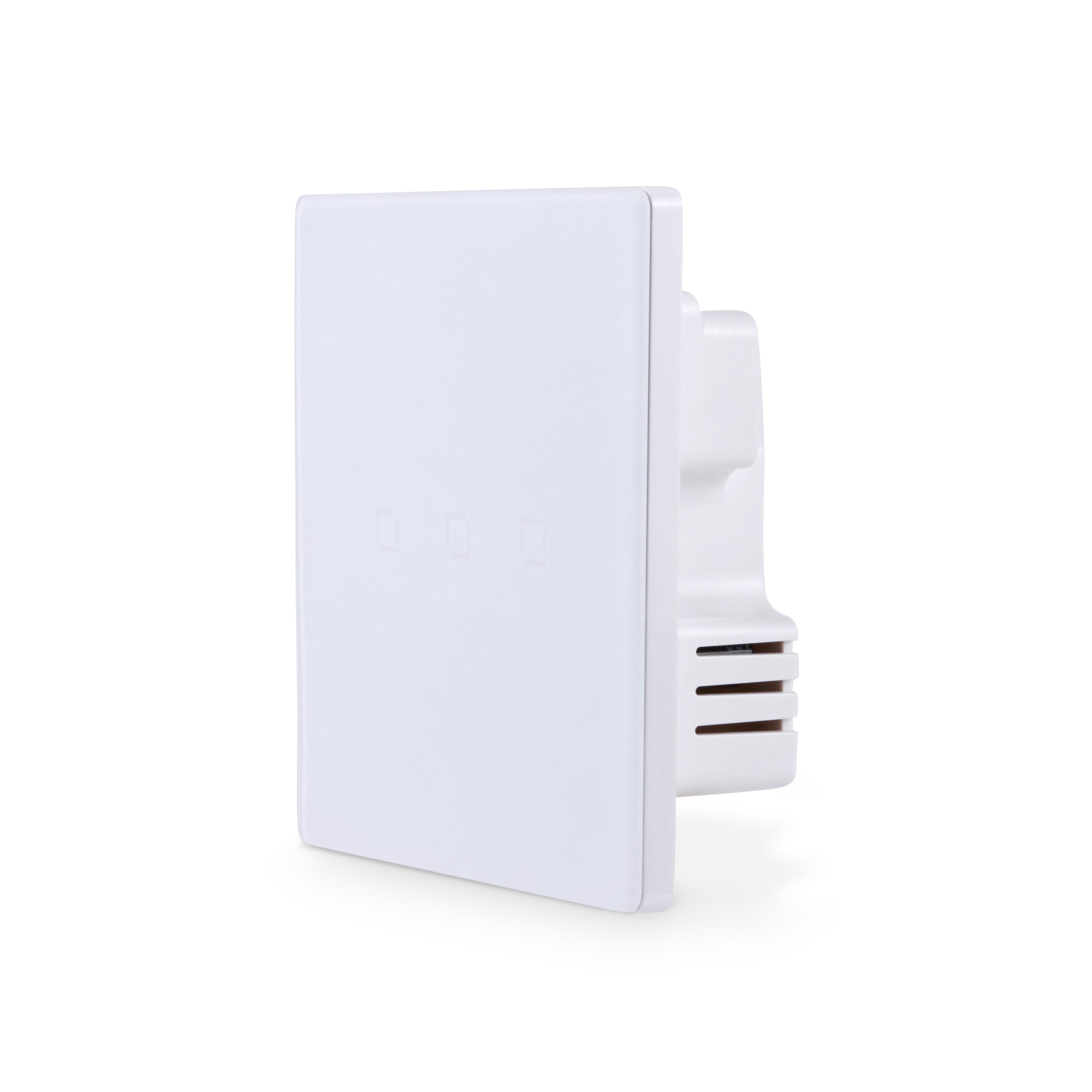 NSW100 3 Gang Smart Light Switch – White Touch Glass