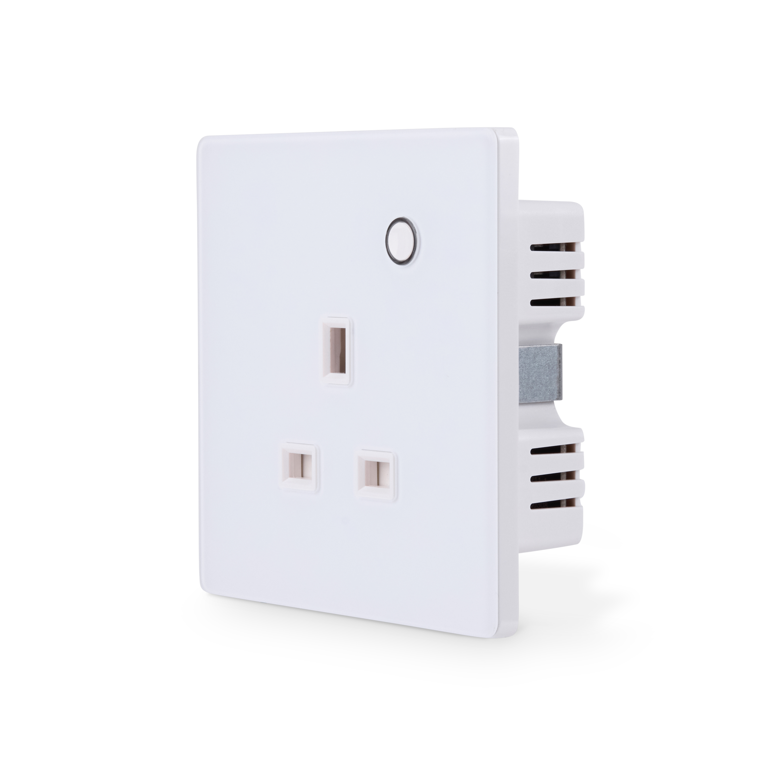 NSO100 1 Gang Smart Socket – White Glass