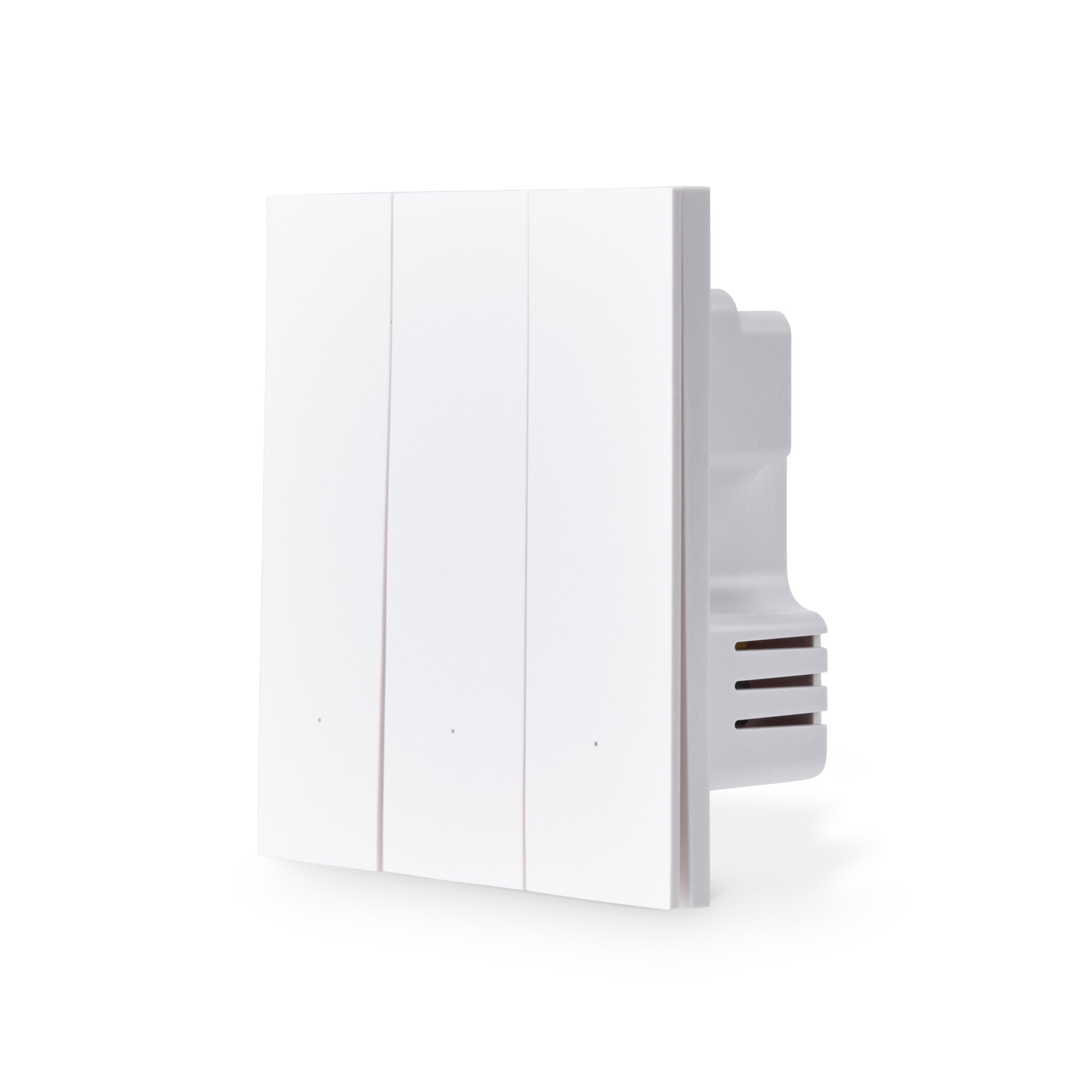 NSW100 3 Gang Smart Light Switch – White, Plastic Finish