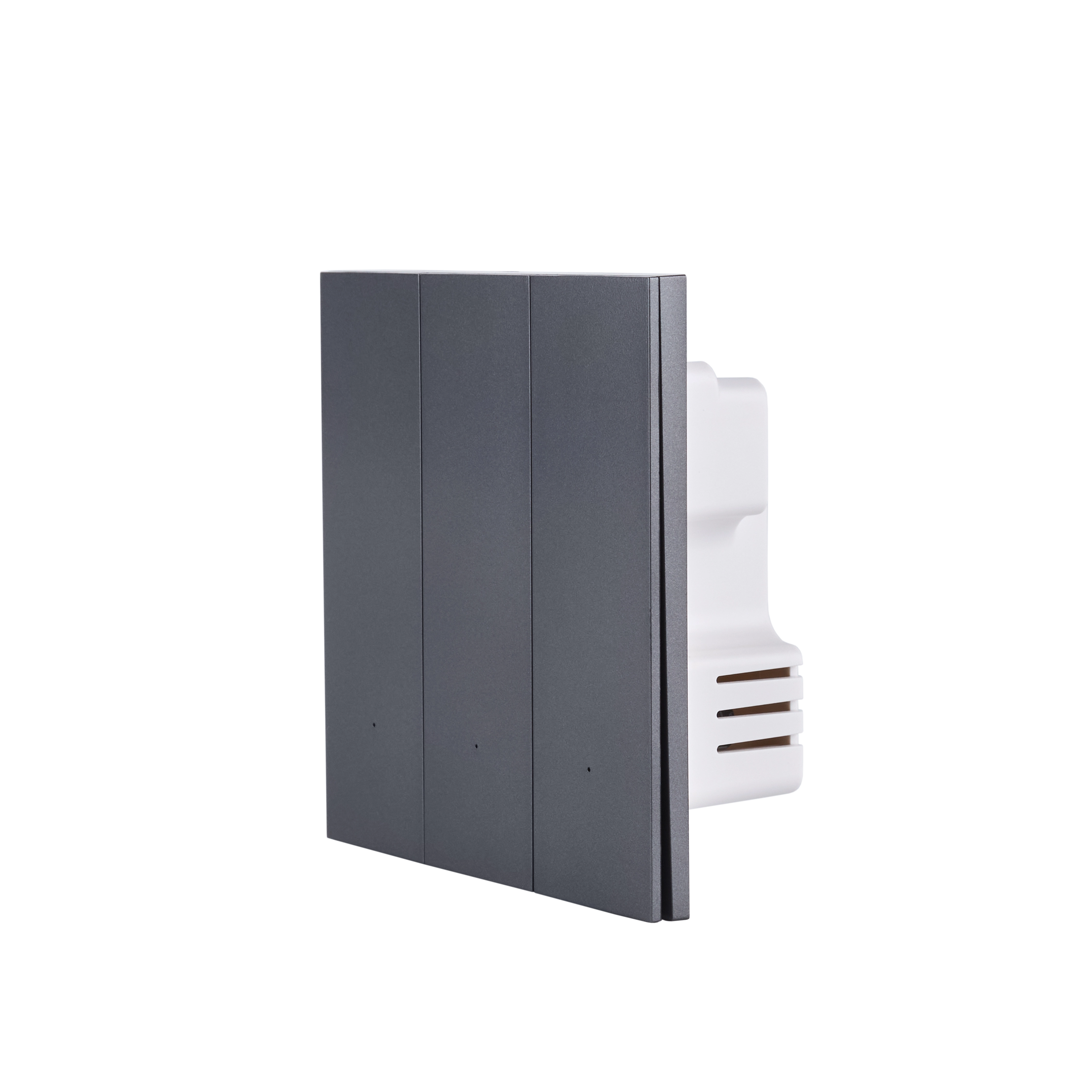 NSW100 3 Gang Smart Light Switch – Grey, Plastic Finish