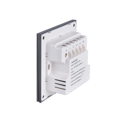 NSW100 3 Gang Smart Light Switch – Grey, Plastic Finish