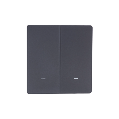 NSW100 2 Gang Smart Light Switch – Grey, Glass Finish