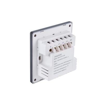 NSW100 3 Gang Smart Light Switch – Grey Touch Glass