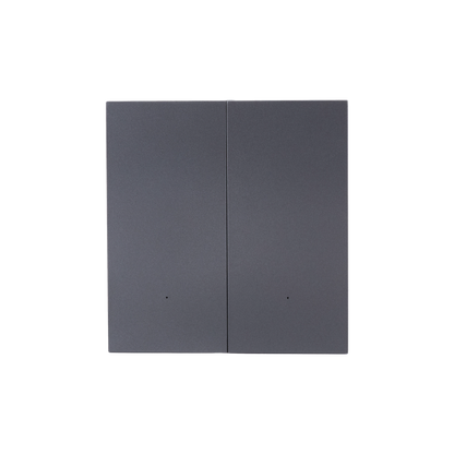 NSW100 2 Gang Smart Light Switch – Grey, Plastic Finish