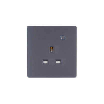 NSO100 1 Gang Smart Socket – Grey Glass