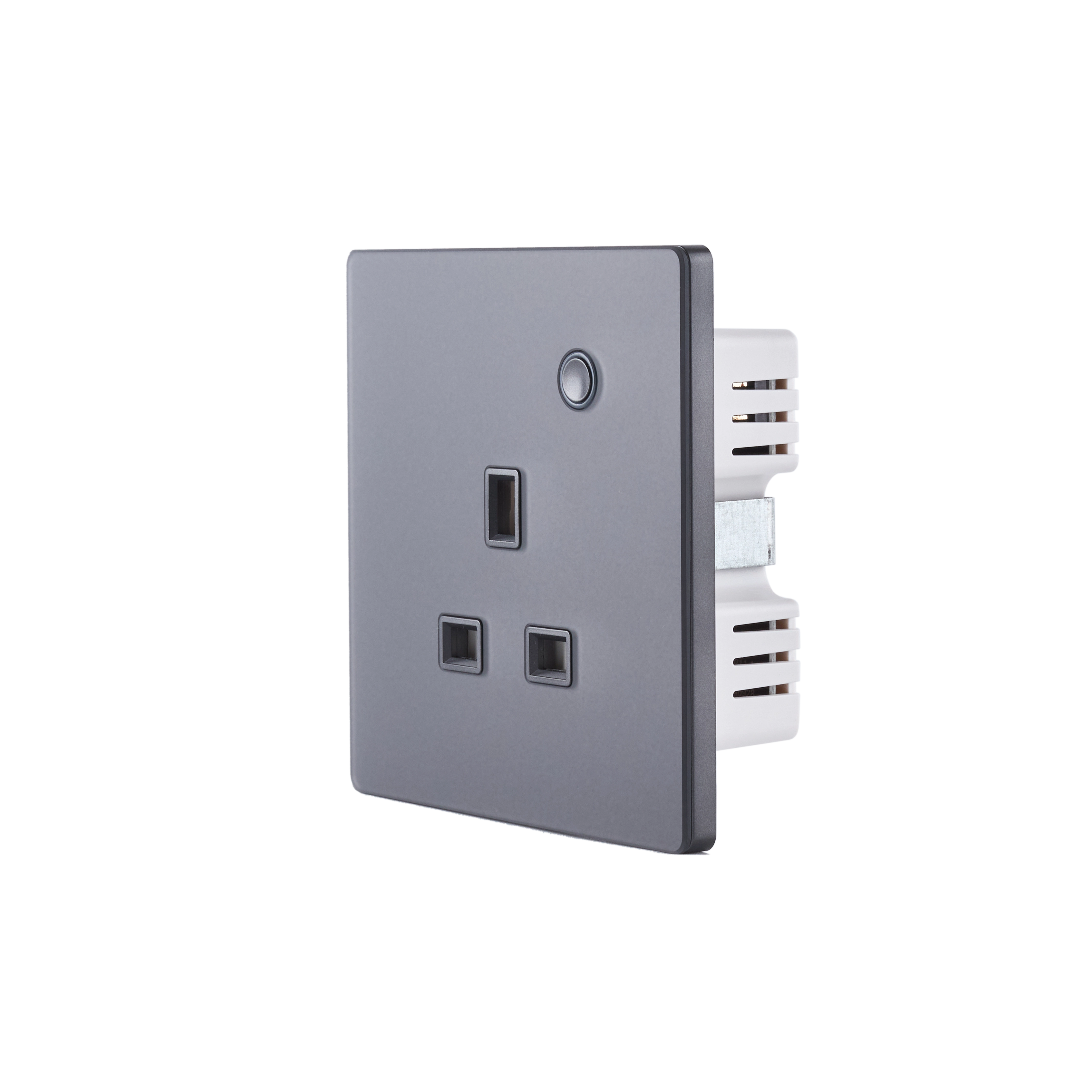 NSO100 1 Gang Smart Socket – Grey Glass