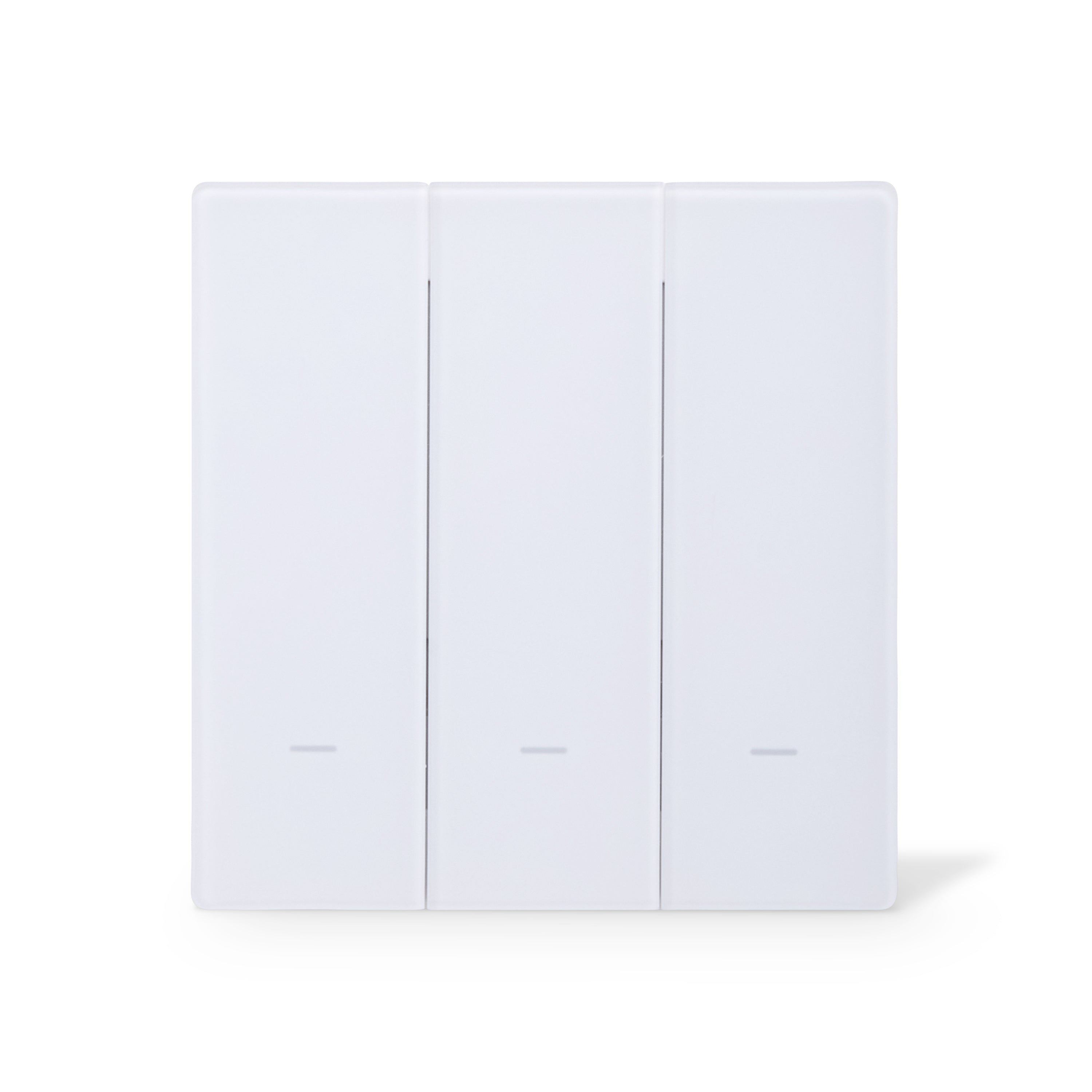 NSW100 3 Gang Smart Light Switch – White, Glass Finish