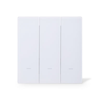 NSW100 3 Gang Smart Light Switch – White, Glass Finish