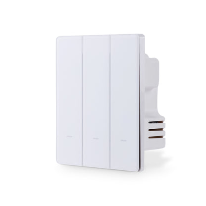 NSW100 3 Gang Smart Light Switch – White, Glass Finish