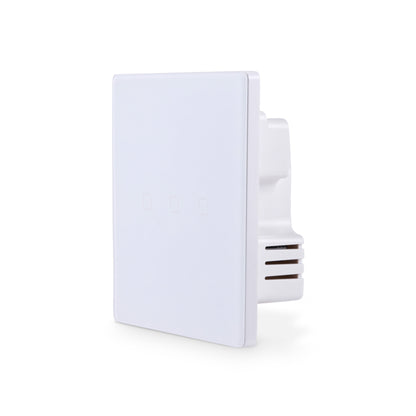 NSW100 3 Gang Smart Light Switch – White Touch Glass