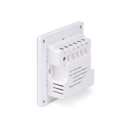 NSW100 2 Gang Smart Light Switch – White Touch Glass