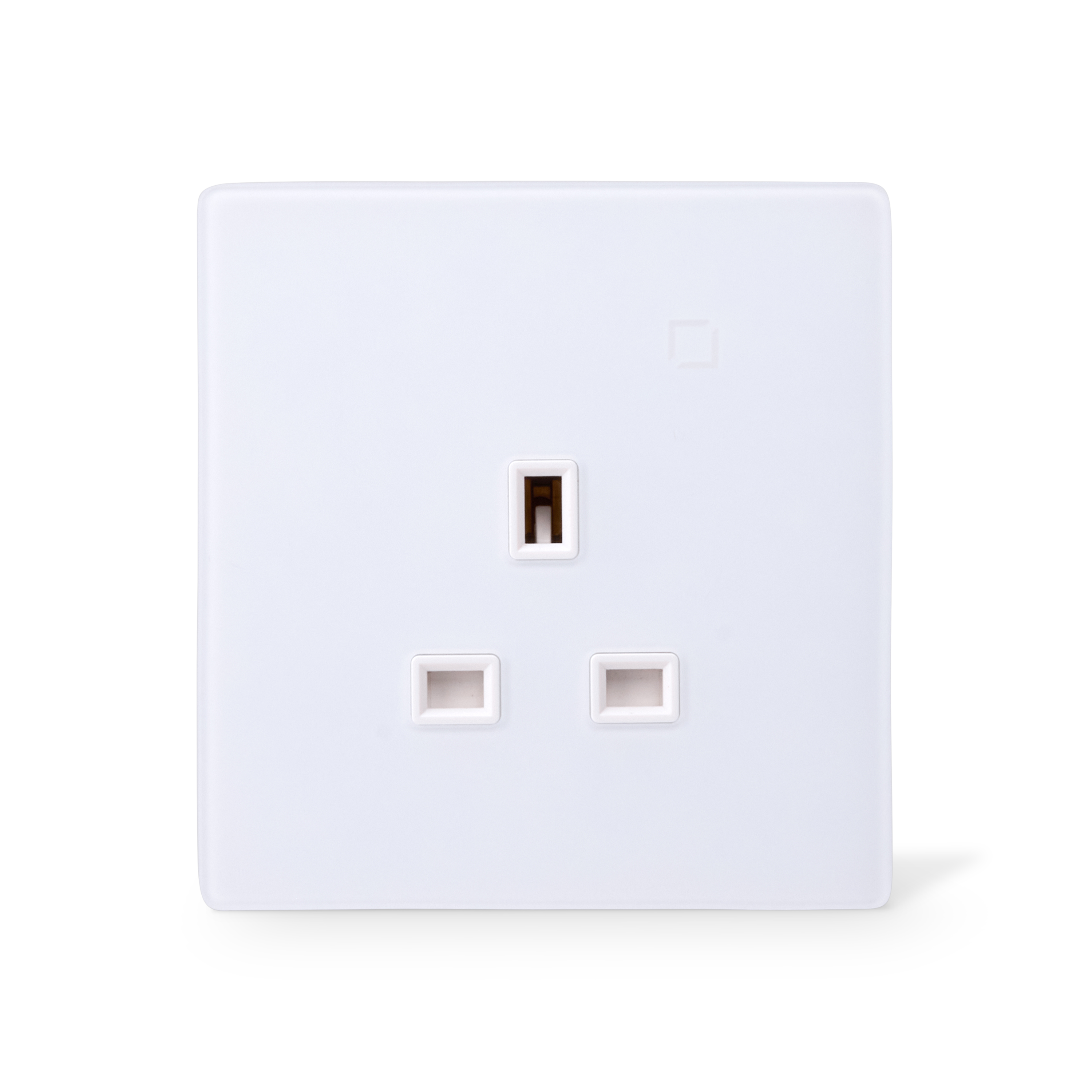NSO100 1 Gang Smart Socket – White Touch Glass