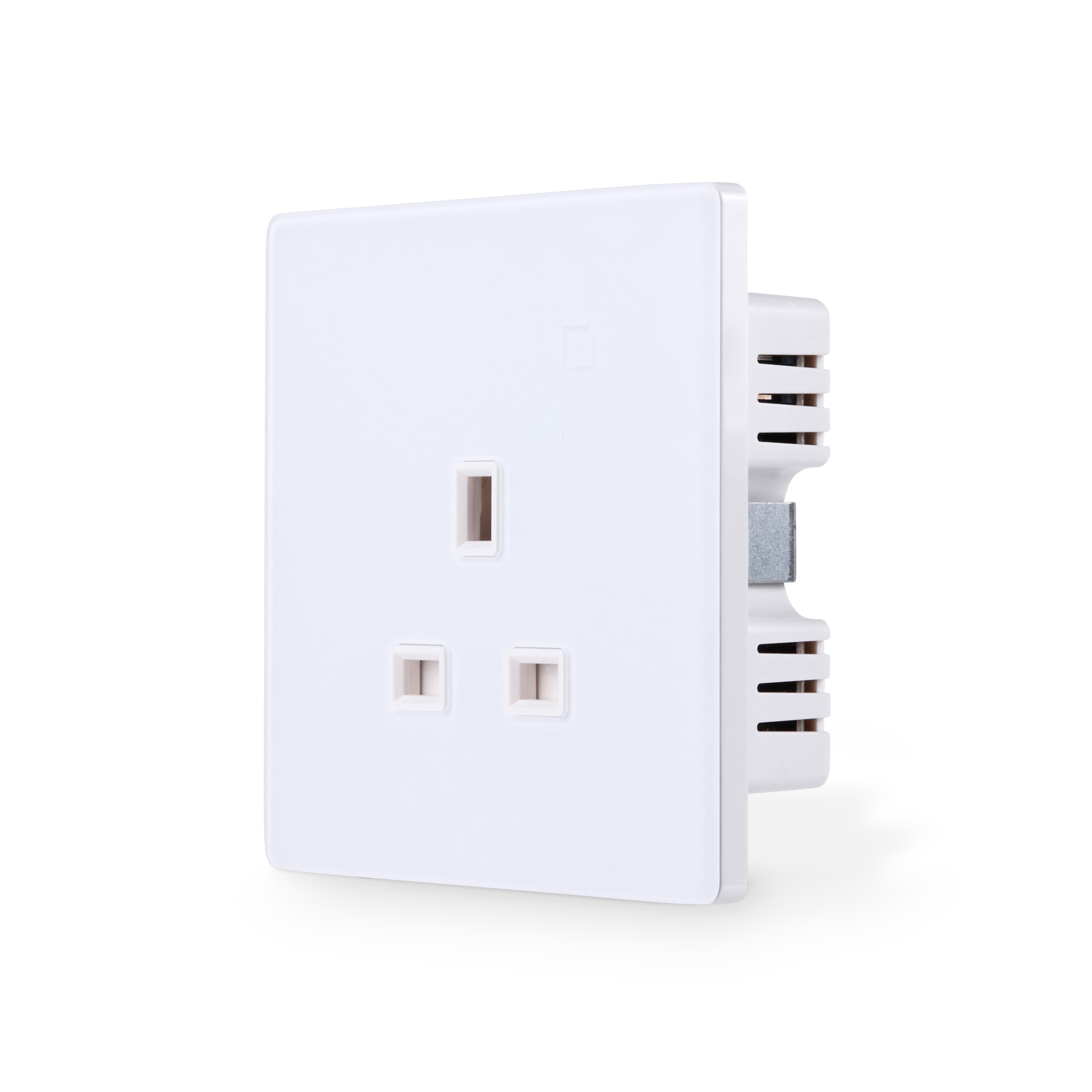 NSO100 1 Gang Smart Socket – White Touch Glass