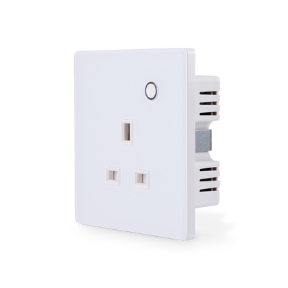 NSO100 1 Gang Smart Socket – White Glass