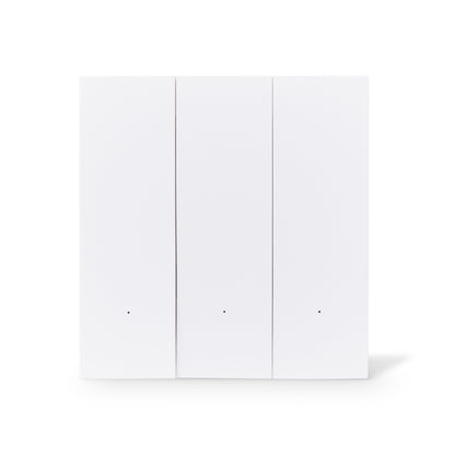NSW100 3 Gang Smart Light Switch – White, Plastic Finish